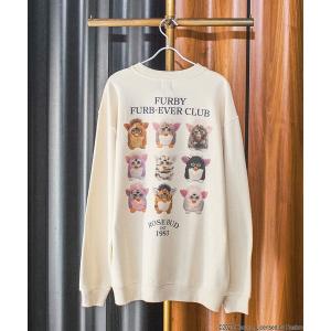 トレーナー スウェット ROSE BUD x FURBY BIG SWEAT レディース