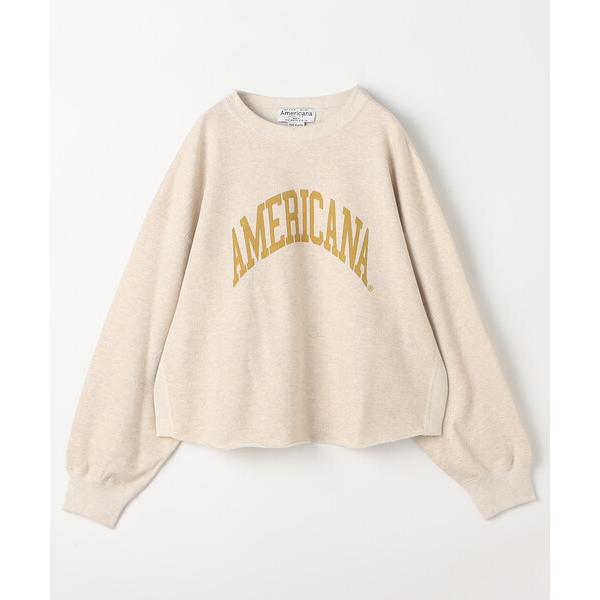 トレーナー スウェット Americana/アメリカーナ クロップド カットオフスウェット / BR...