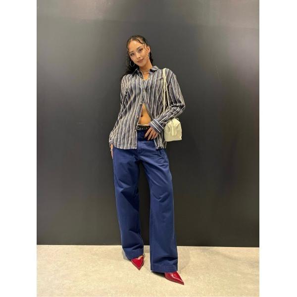 シャツ 「ユニセックス」トリコロール　ストリートストライプシャツ メンズ