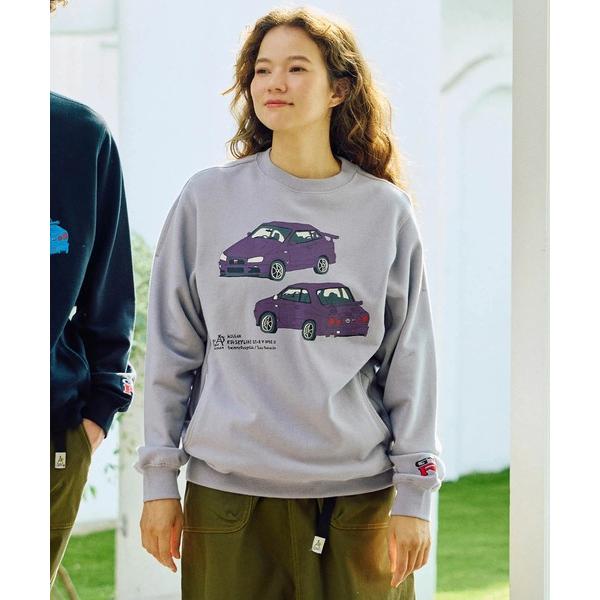 トレーナー スウェット NISSAN×gsc 空紡糸裏毛 SKYLINE GT-R（R34） P/O...