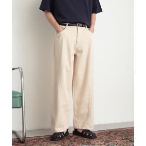 「SENSE OF PLACE by URBAN RESEARCH」 デニムパンツ LARGE アイボリー メンズ
