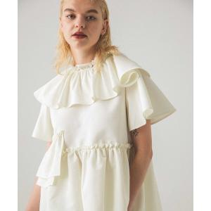 「MECRE」 半袖チュニック FREE ホワイト レディース