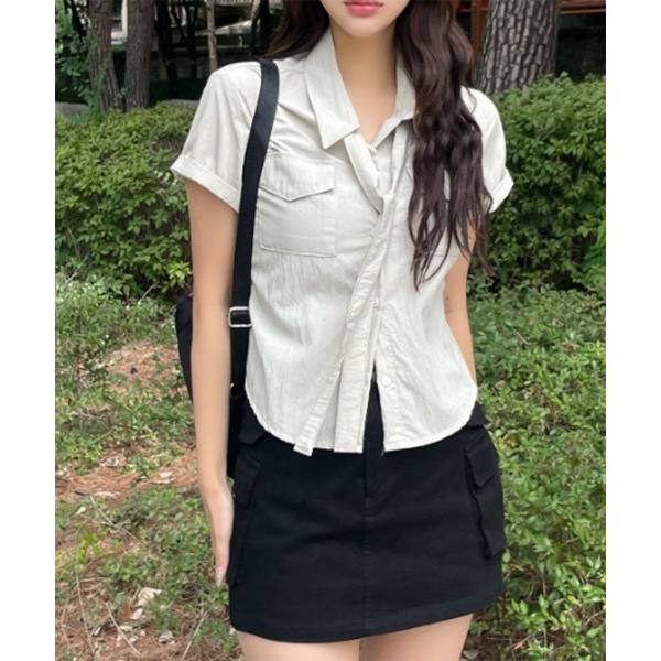 「by muni:r」 半袖シャツ FREE カーキ レディース