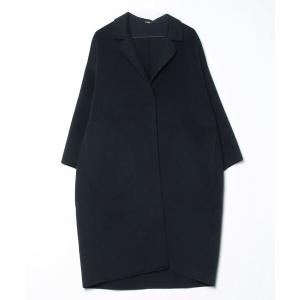 DRAWER（ドゥロワー） ノーカラージャケット 36 ネイビー レディース