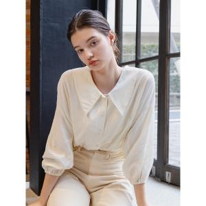 「CHAROL」 7分袖ブラウス FREE ホワイト レディース