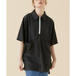 「A + TOKYO」 半袖ブラウス FREE ブラック レディース