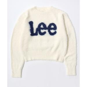 ニット セーター Lee（リー）ブランドロゴジャガード シャギーニットセーター レディース レディース メンズ