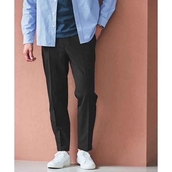 パンツ 「WEB限定」JUST fit ウールライク 1プリーツ イージースラックス パンツ -スト...