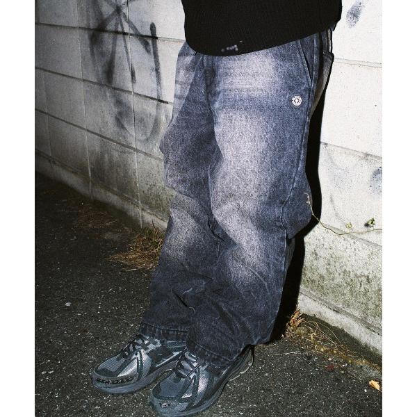 ワイドパンツ ジーンズ ELEMENT メンズ SHOD PANTS HAMMER デニムパンツ 「...