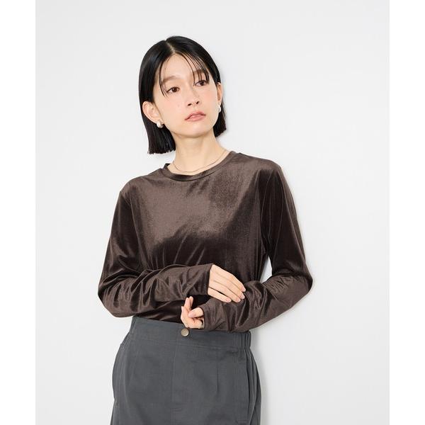 tシャツ Idnes ベロアロングスリーブ レディース
