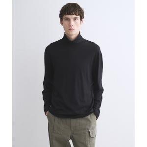 tシャツ コットンウール 長袖タートルネック メンズ