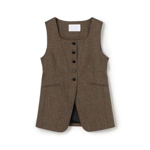 ベスト ジレ Tiffany スクエアネックジレ レディース