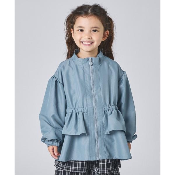 ブルゾン ジャンバー アウター ハートジップ フリル ウィンドブレーカー キッズ 子供服 女の子