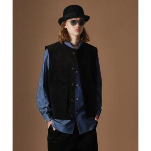 ベスト ジレ 「Sサイズ〜」コーデュロイ4パッチポケットヴェスト メンズ