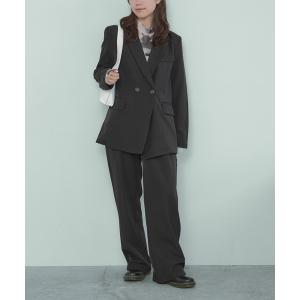 セットアップ テーラードジャケット＆パンツ 2点セット レディース