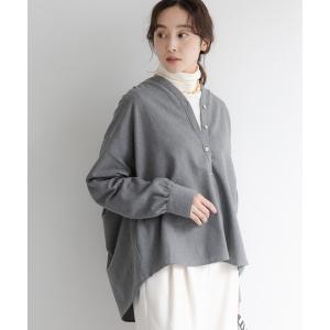 ブラウス シャツ ミルドカルゼVネックシャツ/590916 レディース