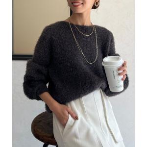 ニット セーター 「大人気リバイバル」シャギーニット レディース