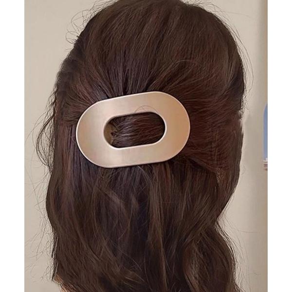 ヘアクリップ マットカラーワイドヘアクリップ