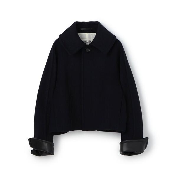 コート アウター メルトンビーバー ショートコート レディース