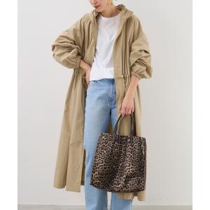 コート アウター ウエストドロースタンドカラーコート レディース