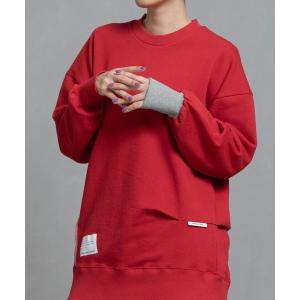 トレーナー スウェット ビッグカラースウェット レディース