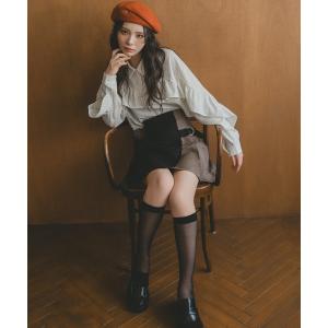 ブラウス シャツ フリルラインストライプブラウス レディース