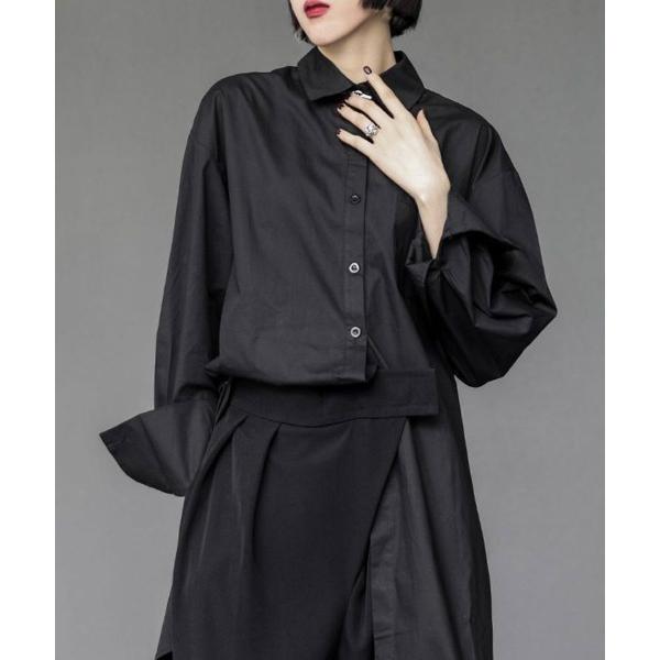 ブラウス シャツ モダンオーバーシャツ レディース