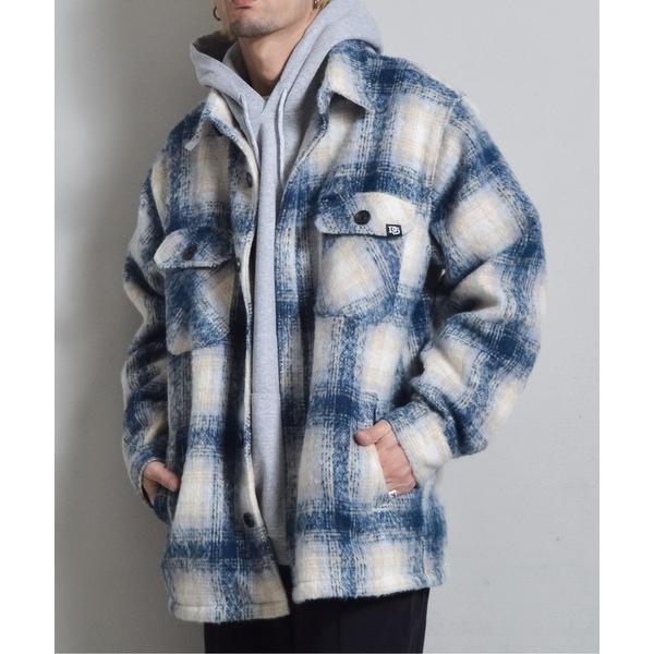 コート ジャケット 起毛オンブレチェックCPOジャケット メンズ レディース