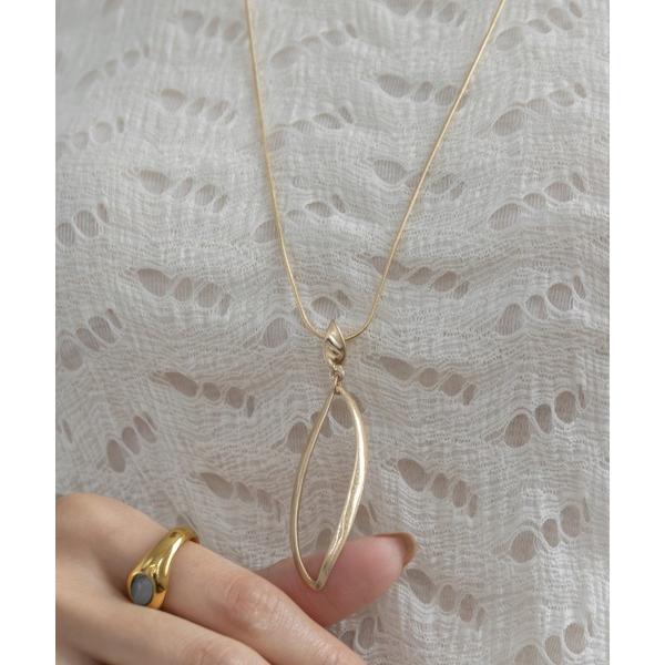 ネックレス ヴィンテージ風リーフモチーフネックレス レディース