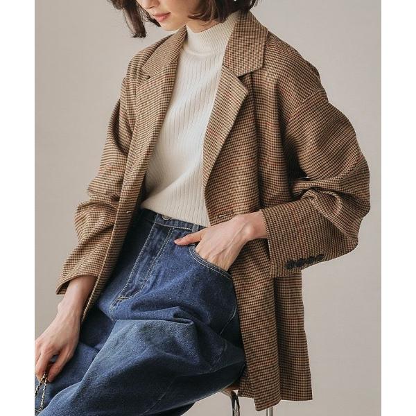 ジャケット テーラードジャケット ガンクラブチェックテーラードジャケット レディース