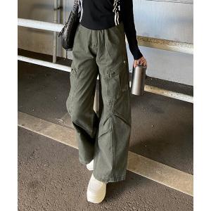 パンツ タックワイドパンツ レディース