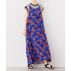 「lil nina」 キャミソールワンピース FREE ブルー レディース