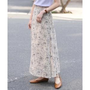 「HER CLOSET」 フレアスカート M ベージュ レディース