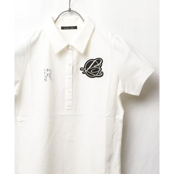 「rienda suelta」 半袖ポロシャツ SMALL ホワイト レディース