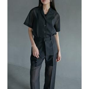 「LE CIEL BLEU」 半袖シャツ 36 ブラック レディース