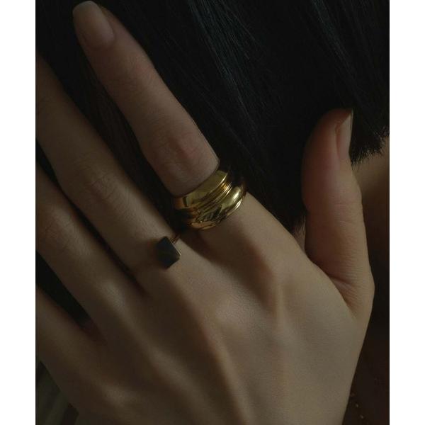 指輪 リング 「Bilan」Double ring/凹凸リング 太め レディース