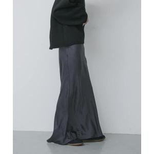 スカート サテンアイラインスカート