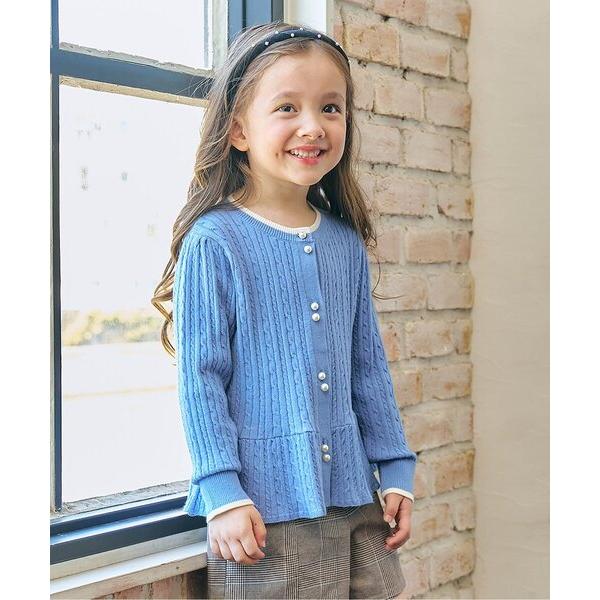 カーディガン 「ジュニア対応」ニットカーディガン キッズ 子供服 女の子