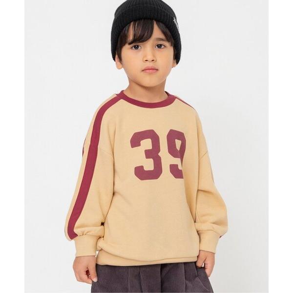 トレーナー 「WEB限定/ジュニア対応」ナンバリング袖ライントレーナー キッズ 子供服 男の子 女の...