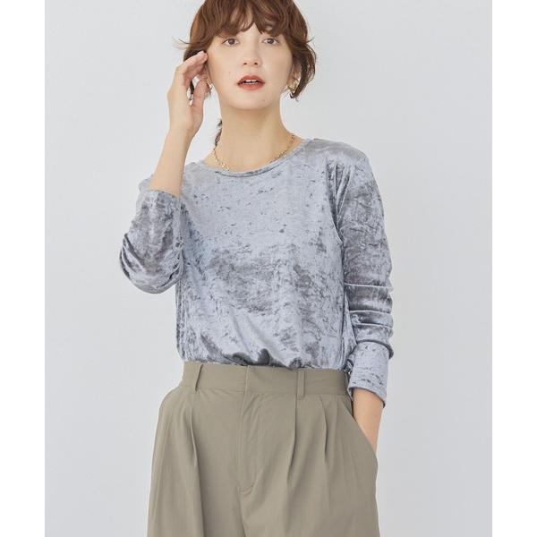 tシャツ シアーベロアプルオーバー レディース