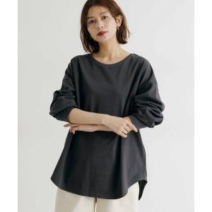 tシャツ ダブルフェイス裾ラウンドプルオーバー ...の商品画像