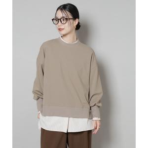 tシャツ サカリバカットワイドクルーネックトップス(セットアップ可) レディース
