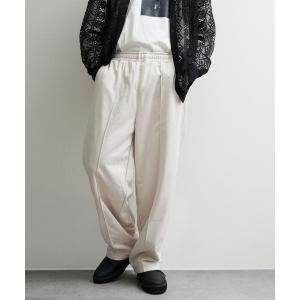 スウェットパンツ ジャージ 裏起毛カットスエード イージーワイドスラックス メンズ レディース