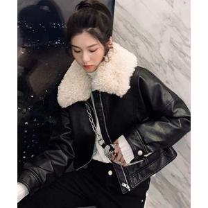 美品❗ HYSTERICS ♥️レザーライダースブルゾン ファー襟 中綿 セール】ファー襟付き フェイクレザーブルゾン（ブルゾン）｜FREAK'S