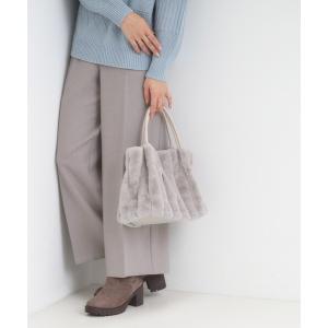 ストライプファートートバッグ