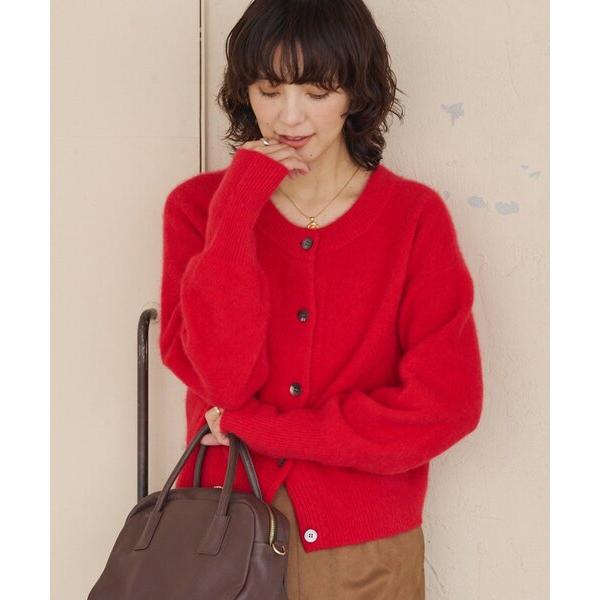 カーディガン 「上質素材」ヘアリーヤーン2wayカーディガン レディース