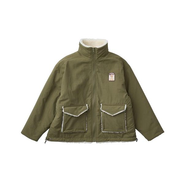 ブルゾン アウター MINI CHEER UP/ロキシーキッズリバーシブルモコモコボアブルゾン キッ...