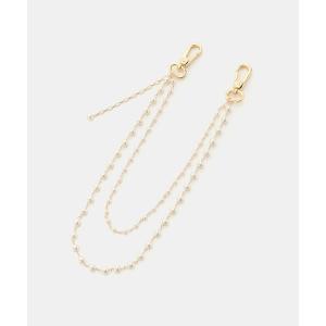 ウォレットチェーン SLOBE パールウォレットチェーン