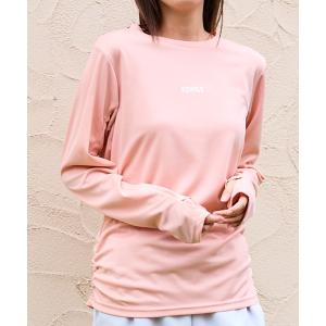 tシャツ 「K-SWISS/ケースイス」裾ギャザーロングＴシャツ/スポーツMIX・体型カバー効果 レディース