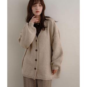 カーディガン 「NOAHL」ビッグシルエットVネックカーディガン レディース